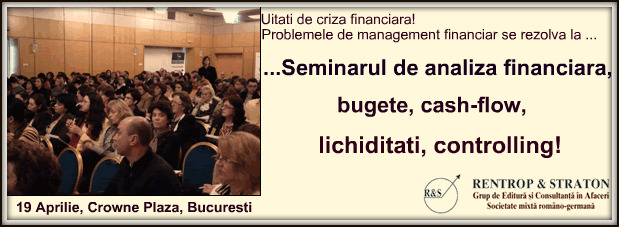 Seminarul de Analiza financiara, Bugete, Cash-Flow, lichiditati, Controlling