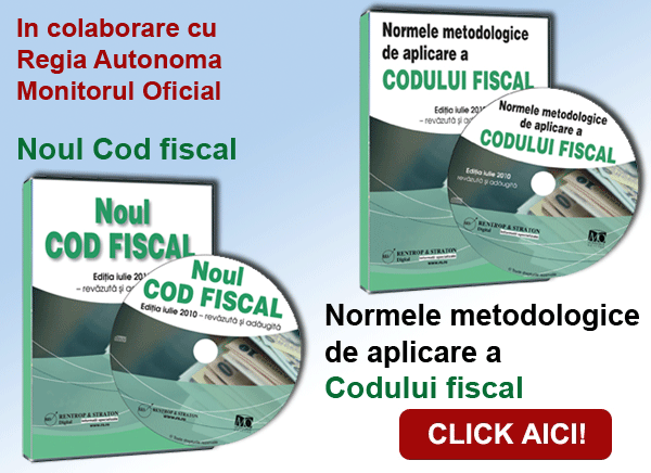 Codul fiscal si normele de aplicare