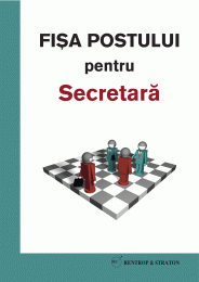 Model fisa postului secretara