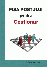 Model fisa postului gestionar