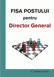 Model fisa postului director general