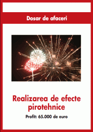 Realizarea de efecte pirotehnice