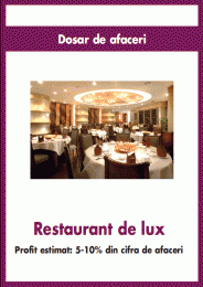 Restaurant de lux