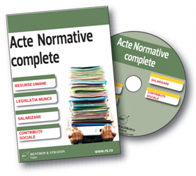CD Acte Normative complete privind Resursele umane, Legislatia Muncii, Salarizarea si Contributiile Sociale
