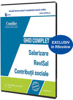 Consilier Ghid complet de Salarizare  ReviSal si Contributii sociale