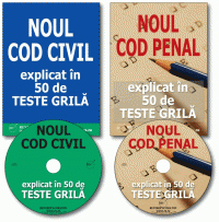 Pachet Noile Coduri Civil si Penal - 100 de teste grila