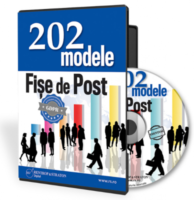 202 Modele de fise de post actualizate conform GDPR