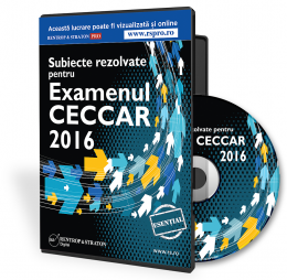 CD Subiecte Rezolvate pentru Examenul CECCAR 2016