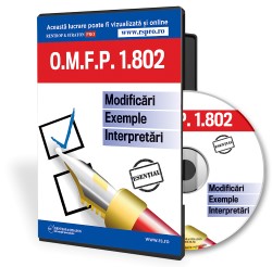 CD OMFP 1802. Modificari, exemple, interpretari