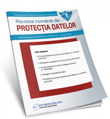 Revista Romana de Protectia Datelor - abonament 12 luni