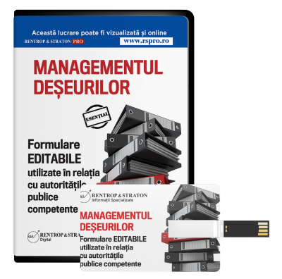 Managementul deseurilor - Formulare EDITABILE utilizate in relatia cu autoritatile publice competente.