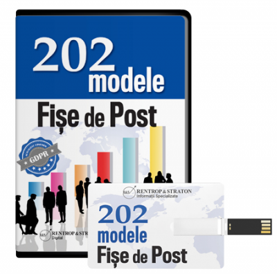 202 Modele de fise de post EDITABILE actualizate conform GDPR