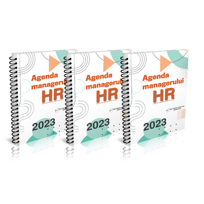 REDUCERE 15% + TRANSPORT GRATUIT Agenda Managerului de HR 2023 - Pachet 3 exemplare 