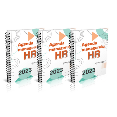 REDUCERE 15 TRANSPORT GRATUIT Pachet 3 exemplare Agenda Managerului de HR 2023