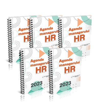 REDUCERE 25    TRANSPORT GRATUIT  Pachet 5 exemplare  Agenda Managerului de HR 2023