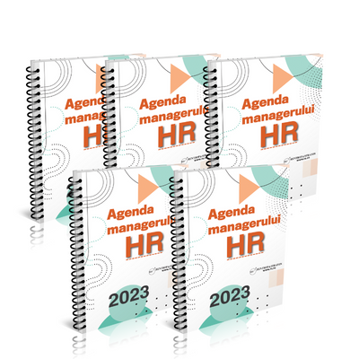 REDUCERE 25 TRANSPORT GRATUIT Pachet 5 exemplare Agenda Managerului de HR 2023