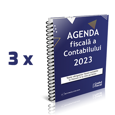 Reducere 40% + Transport GRATUIT - Pachet 3 exemplare Agenda Fiscala a Contabilului 2023