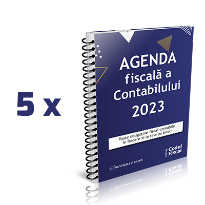 Reducere 50% + Transport GRATUIT - Pachet 5 exemplare Agenda Fiscala a Contabilului 2023