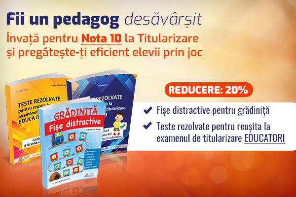 Titularizare Educatori 2024: Pedagogie, Metodica + Teste la Limba si Literatura Romana