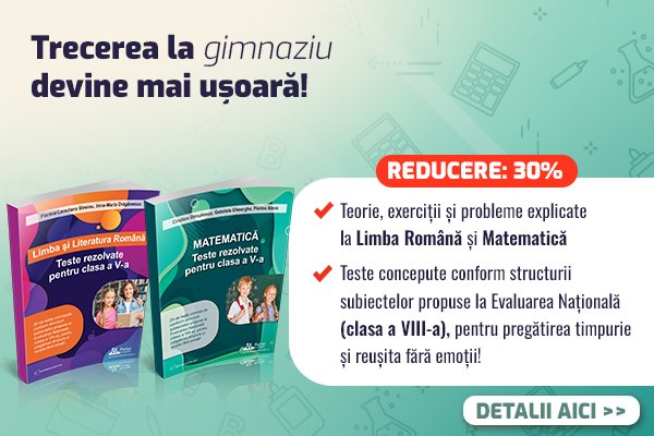 Culegeri clasa a V-a: Matematica si Limba Romana pentru Evaluarea Nationala