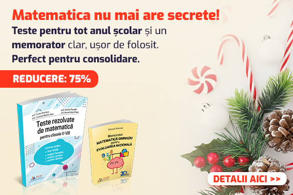 Matematica pentru Gimnaziu: Teste rezolvate + Memorator