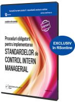 Proceduri obligatorii pentru implementarea Standardelor de Control Intern Managerial