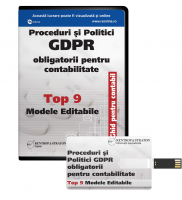 Proceduri si Politici GDPR obligatorii pentru Contabilitate - Ghid pentru Contabili - Top 9 Modele editabile