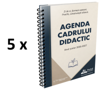 24% REDUCERE + Transport GRATUIT - Pachet 5 ex. Agenda Cadrului Didactic 2026-2027 [OF:18603]