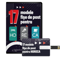 17 Modele fise de post pentru Horeca