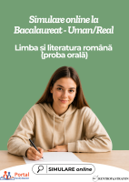 Simulare online - BAC - Uman/Real - Limba si literatura romana (Proba orala)