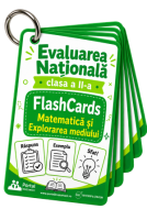 Flash Cards Matematica si Explorarea Mediului - Evaluarea Nationala clasa a II-a