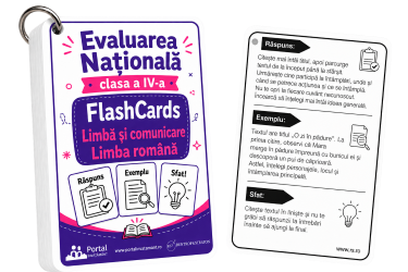 FlashCards Limba romana - Evaluarea Nationala clasa a IV-a
